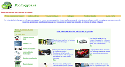 Desktop Screenshot of ecologycars.net