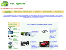 Tablet Screenshot of ecologycars.net